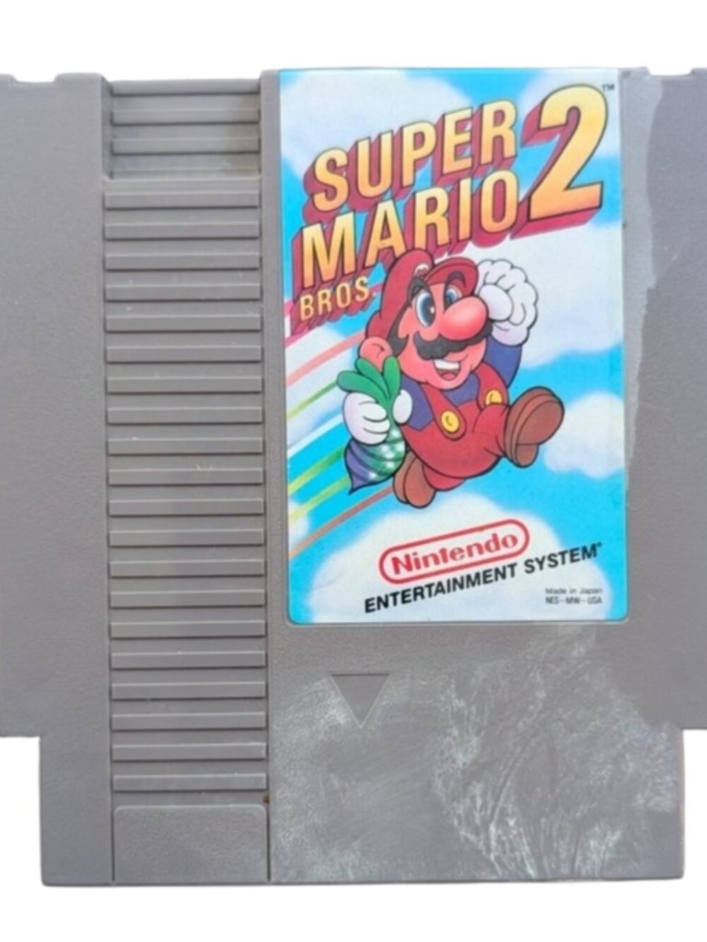 Super Mario Bros 2 Nintendo NES - Authentic 3-Screw Cartridge